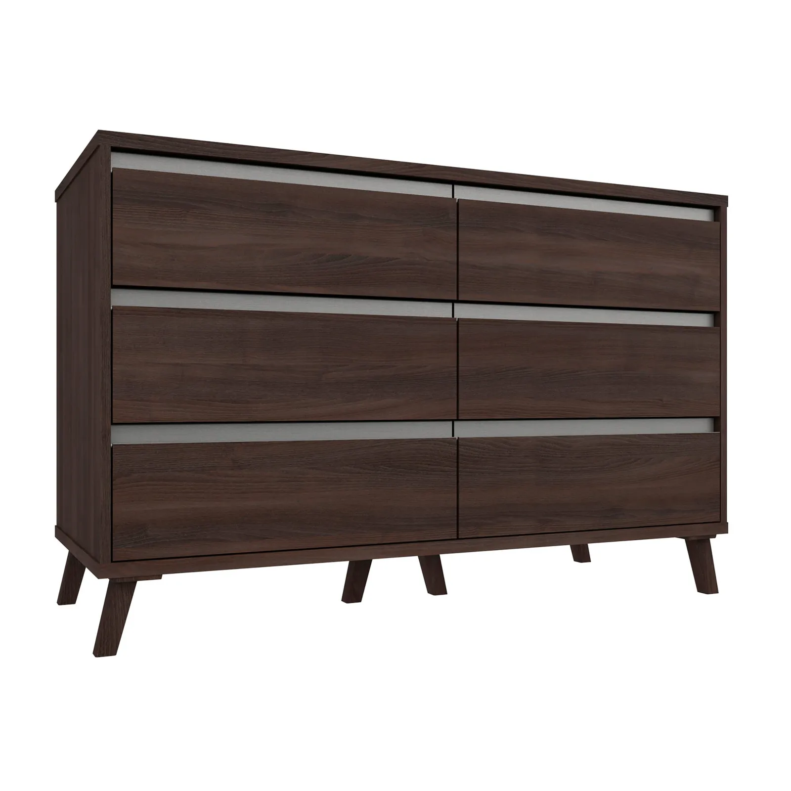 Jenson 6 Drawer Wide Chest Brown