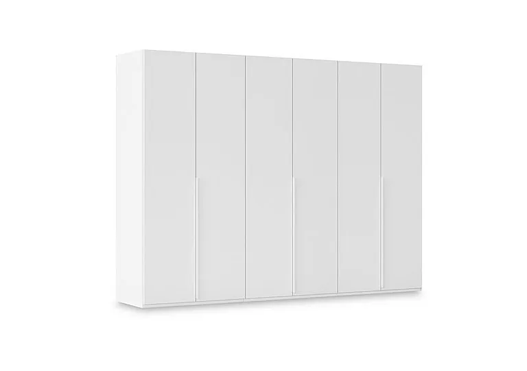 Haven 301cm 6 Door Hinged Wardrobe with Décor Doors - Alpine White