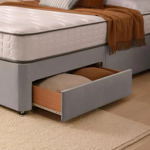Silentnight Divan Bed With Fabric Paris Headboard and 800 Pocket Sprung Mattress 5