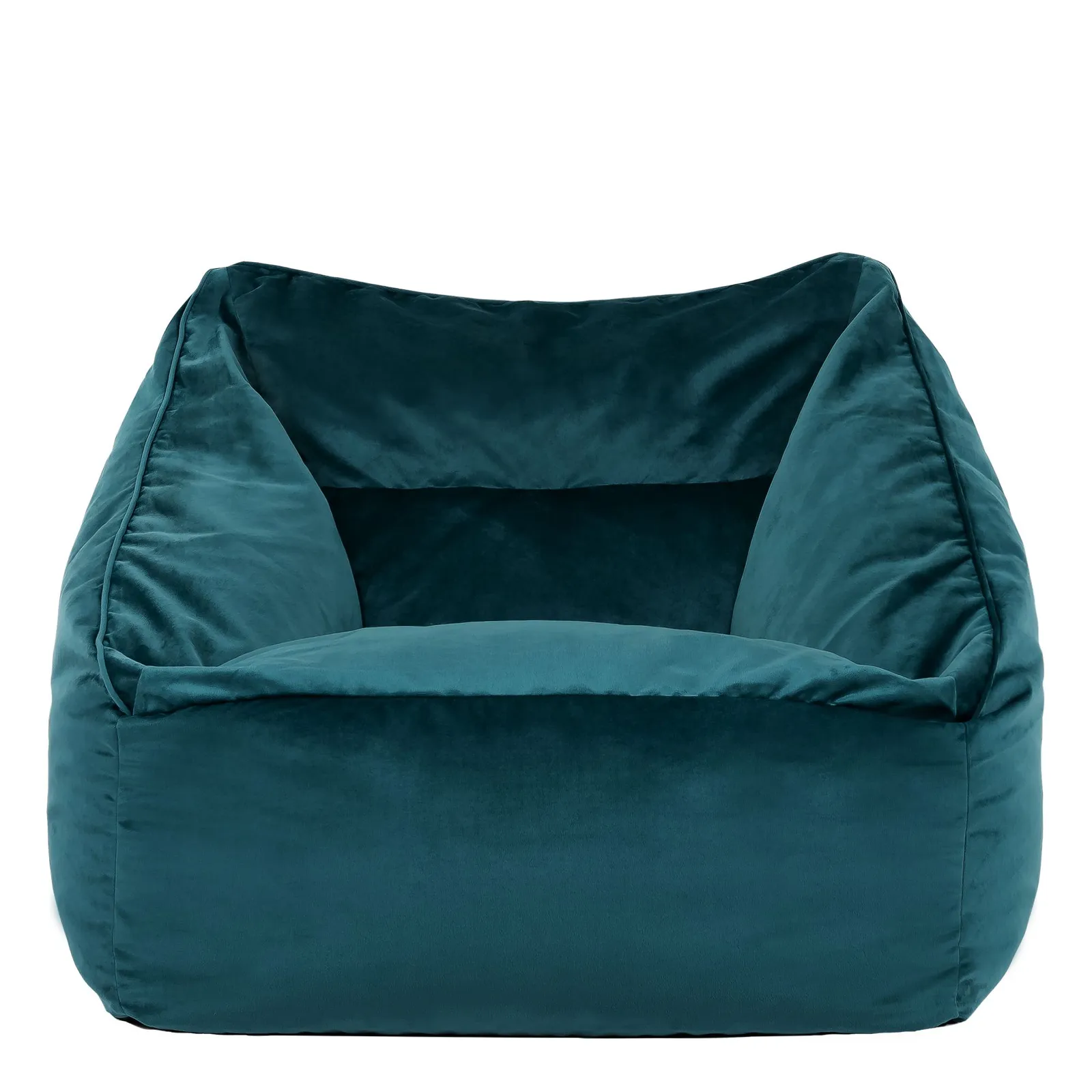 icon Natalia Velvet Adults Bean Bag Armchair, Large Beanbag Dusk Pink in Teal
