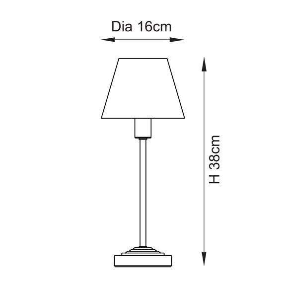 Vogue Ritter Brass Table Lamp 6