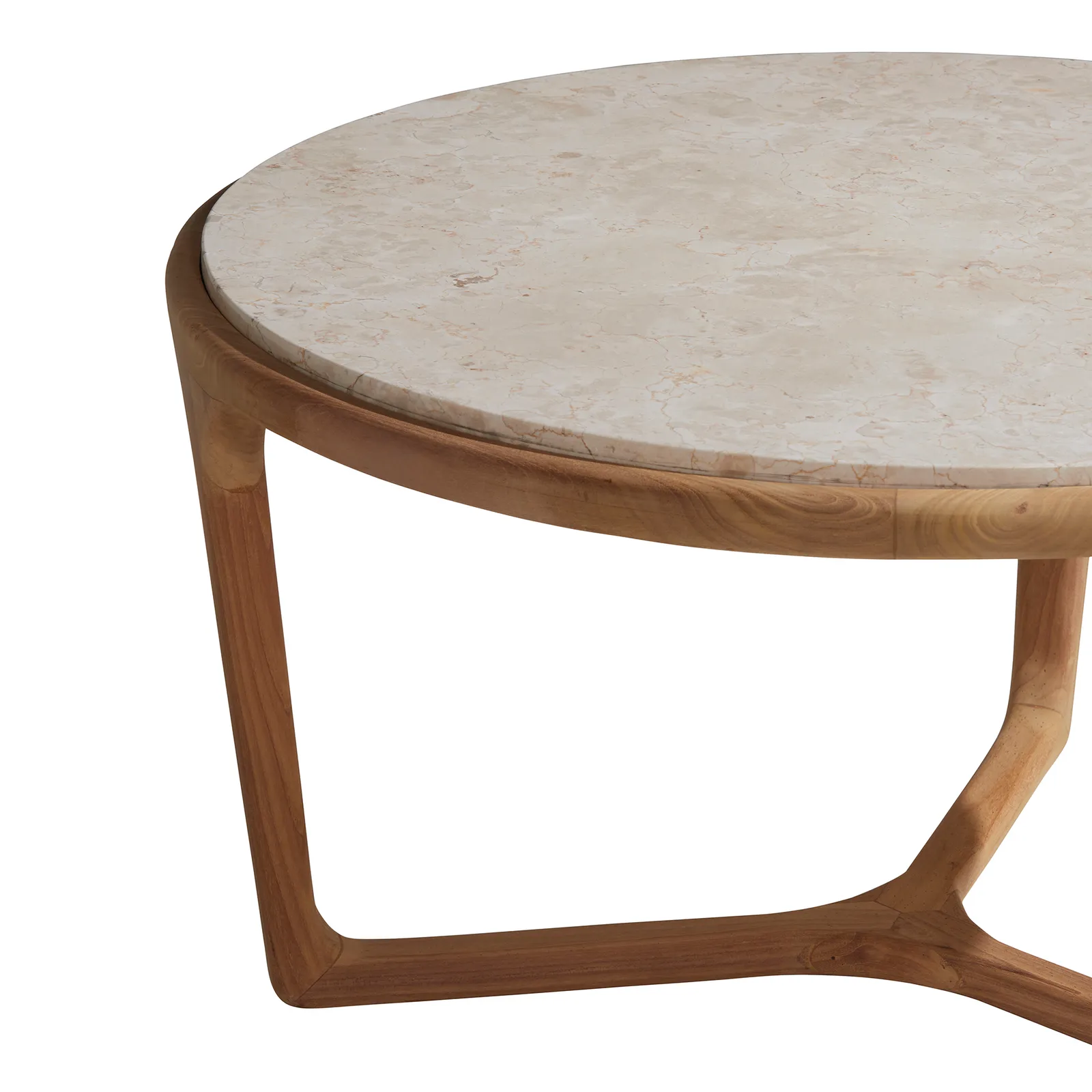Terza Coffee Table, Round, Teak Wood | Barker & Stonehouse 5