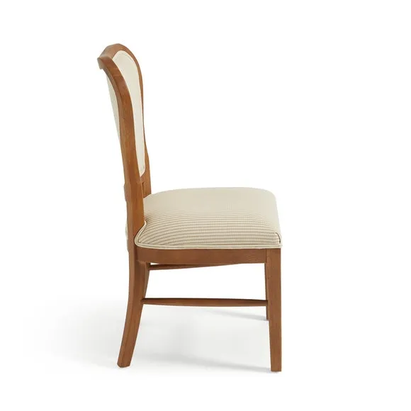 Betty Dining Chair, Tiny Stripe Fabric 6