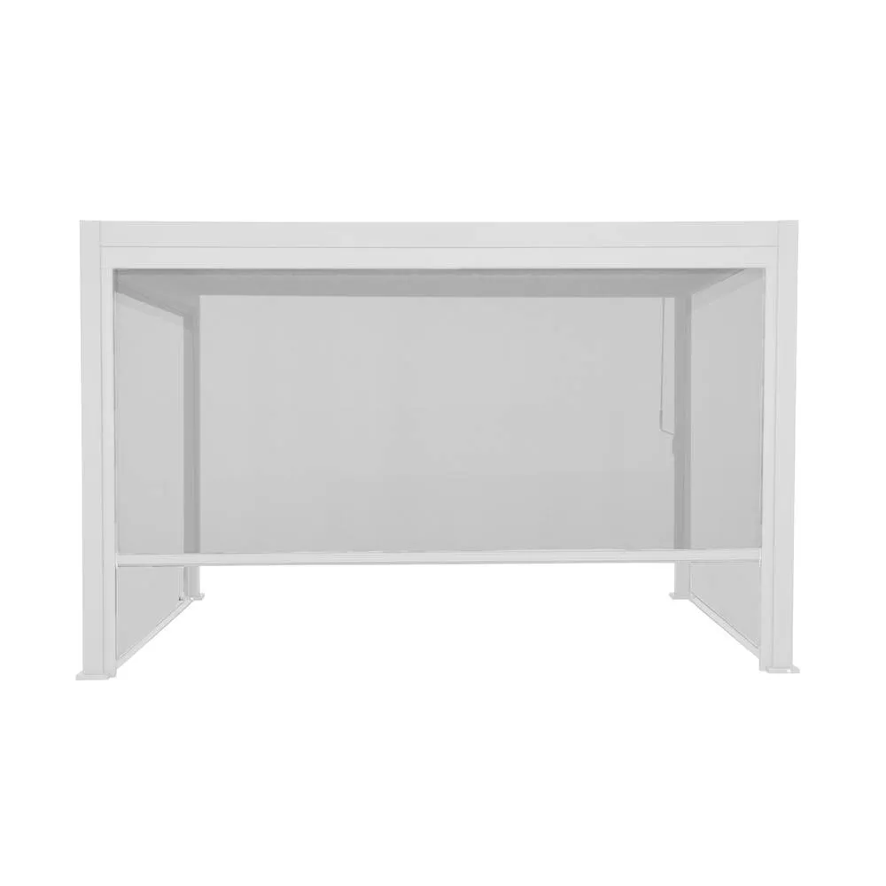 sweeek Louvered Pergola Aluminium 4 X 3m With 2 3m Blinds & A 4m Blind in White 2