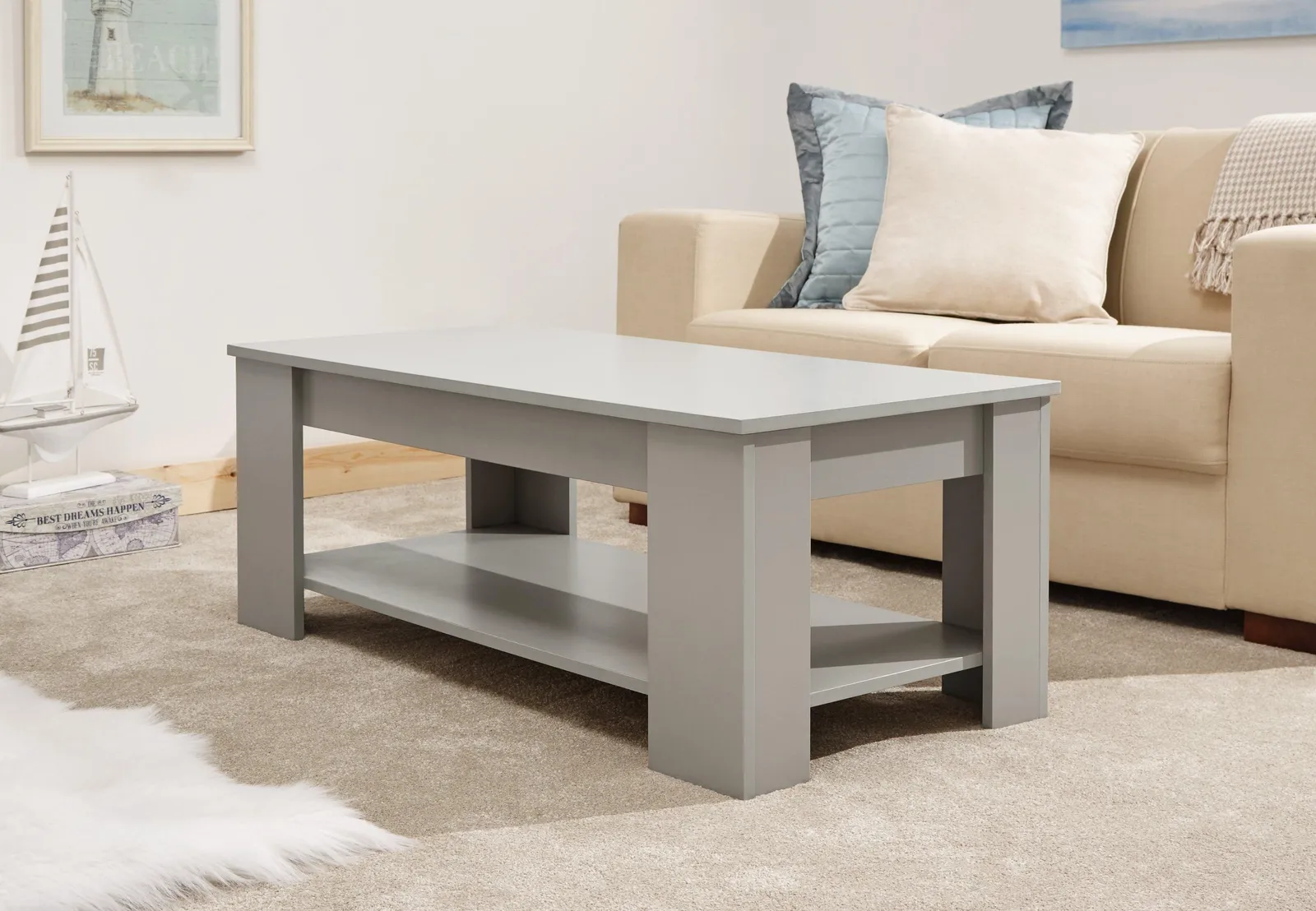 GFW Lift Up Coffee Table in Grey 3
