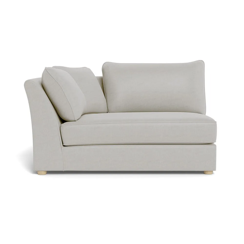 Heal's Tailor Large Curved Left Hand Facing Corner Unit Capelo Linen-Cotton Sea Salt Natural Feet