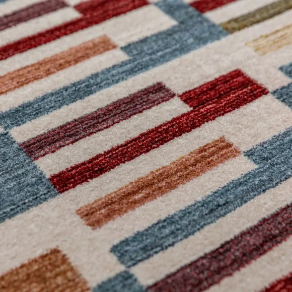 Shuffle Geometric Check Rug 2