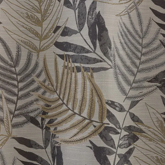 Leaf Jacquard Pencil Pleat Curtains 3