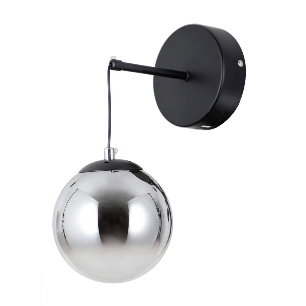 Netlighting Velada Globe Wall Lights Matt Black 3000K Warm White