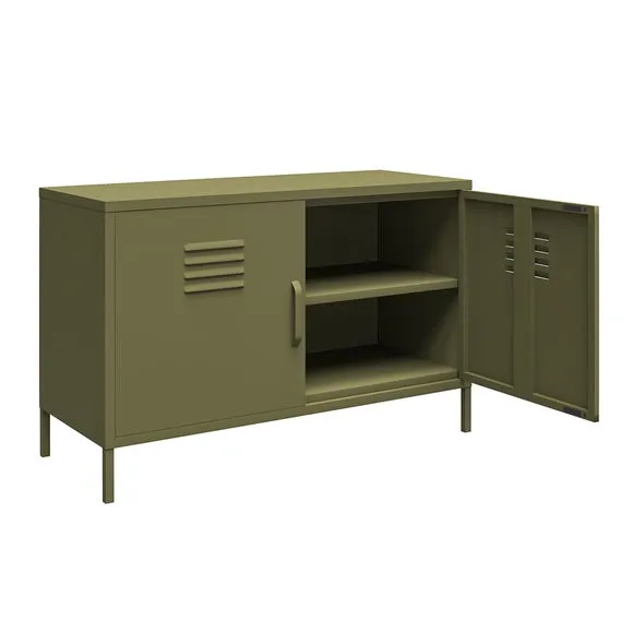 Bradford 2 Door Metal Accent Cabinet 6