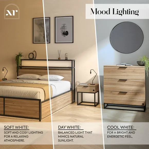XR Living Denver 3 Drawer Chest with App Controlled LED Lights 5
