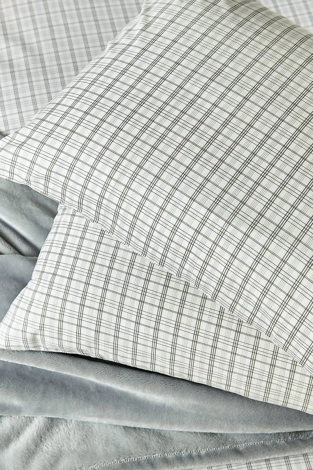 Helena Springfield 'Tranquil Check' Duvet Cover Set in Grey 5