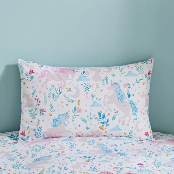 Unicorn Meadow Polycotton Duvet Cover & Pillowcase Set 2
