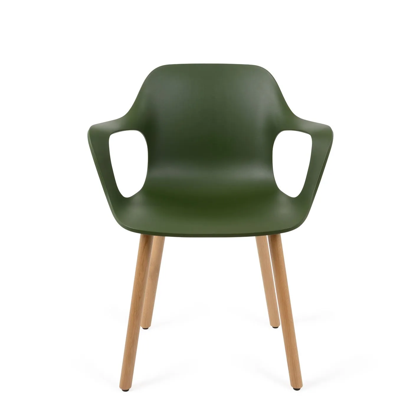 Vitra Hal Armchair Wood Light Oak/Ivy