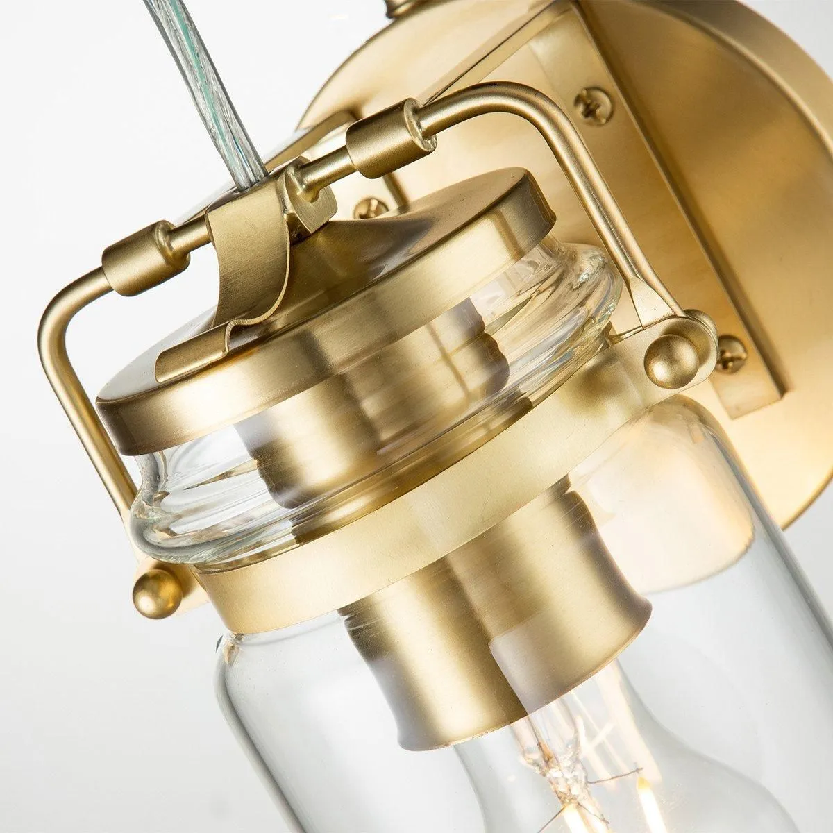 Netlighting Kichler Brinley Wall Lamp Brushed Brass in Yellow 3