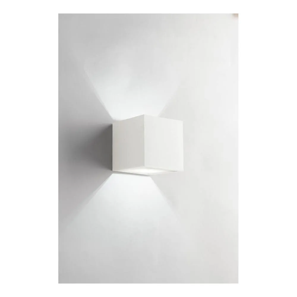Netlighting RUBIK Plaster Wall Light White 11.5x11.5x11.5cm 2