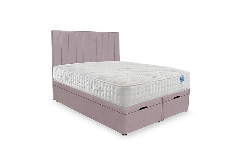 Luxury Firm End Lift Ottoman Divan Set - King Size - Plush Lilac