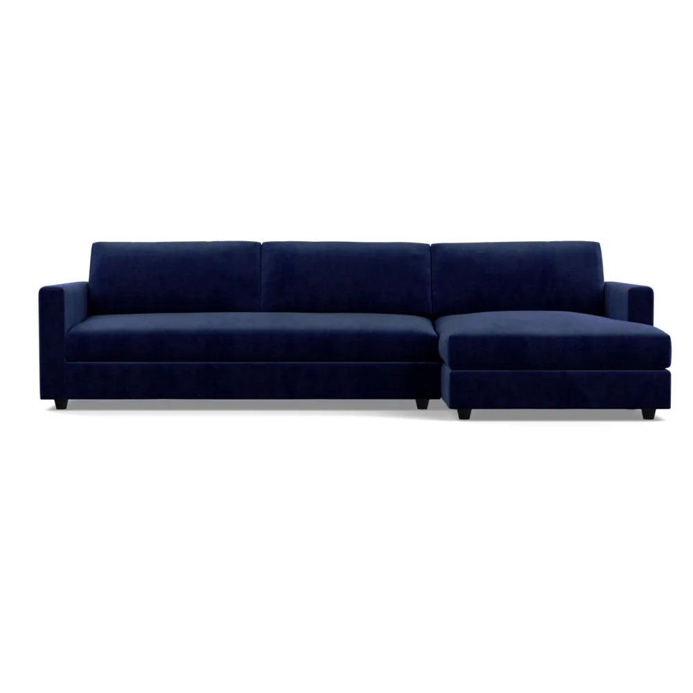 Heal's Nimbus II Complete 4 Seater Corner Chaise RHF Smart Luxe Velvet