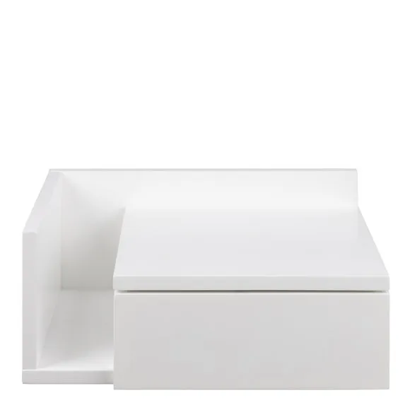 Furniture To Go Avignon 1 Drawer Wall Mounted Bedside Table with Shelf 4