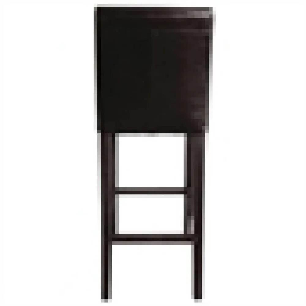 netfurniture Rose Brown Padded Bar Stool Black Wooden Frame Back Fully Assembled 4
