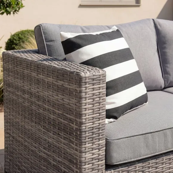 Corner Sofa Grey Lounge Set 4