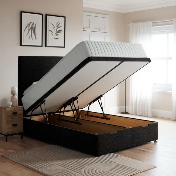 Luxury End of Bed Ottoman Bed Frame, Teddy Fabric 2