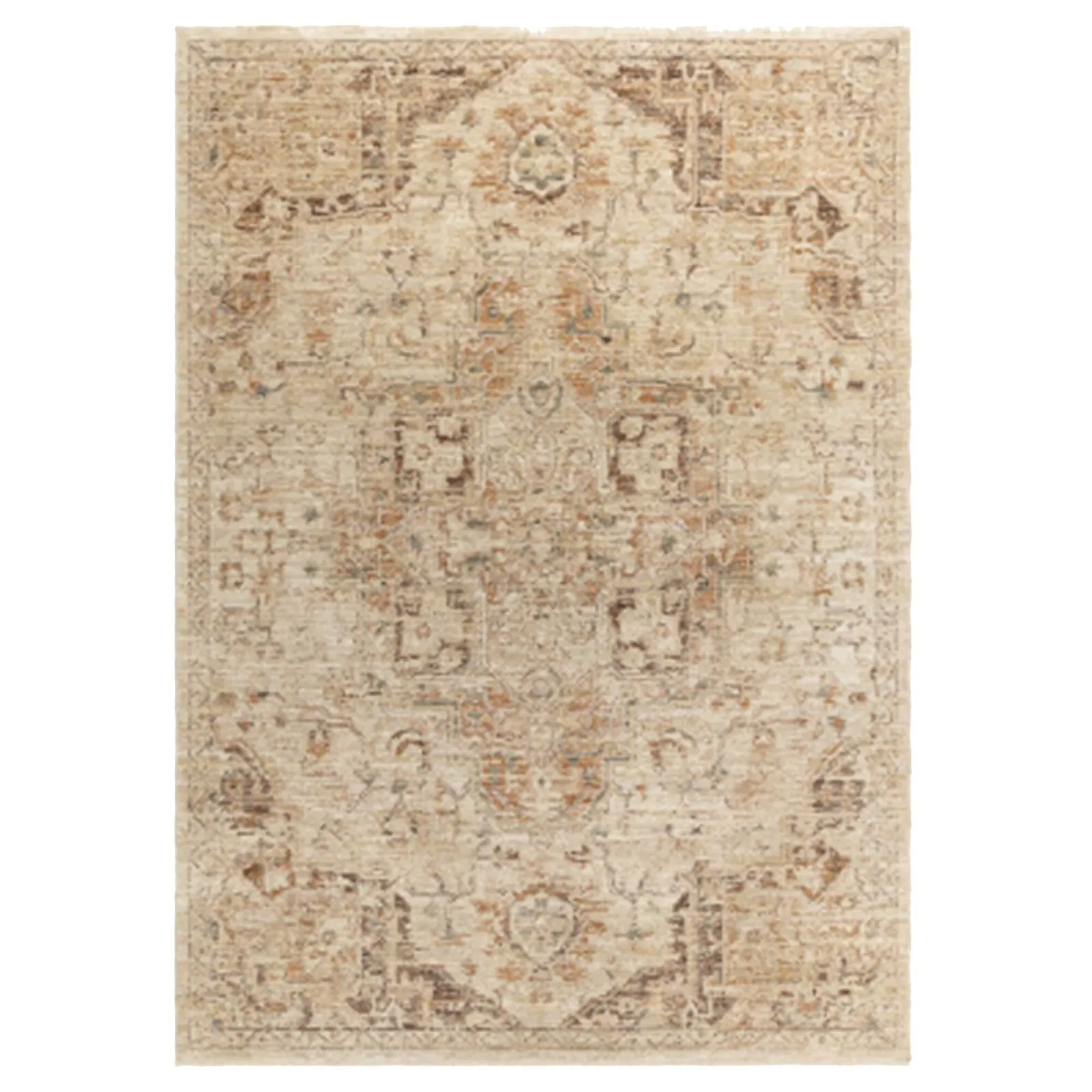 Elaris Abstract Rust 120X160Cm Rug, Square, Orange Polyester | Barker & Stonehouse