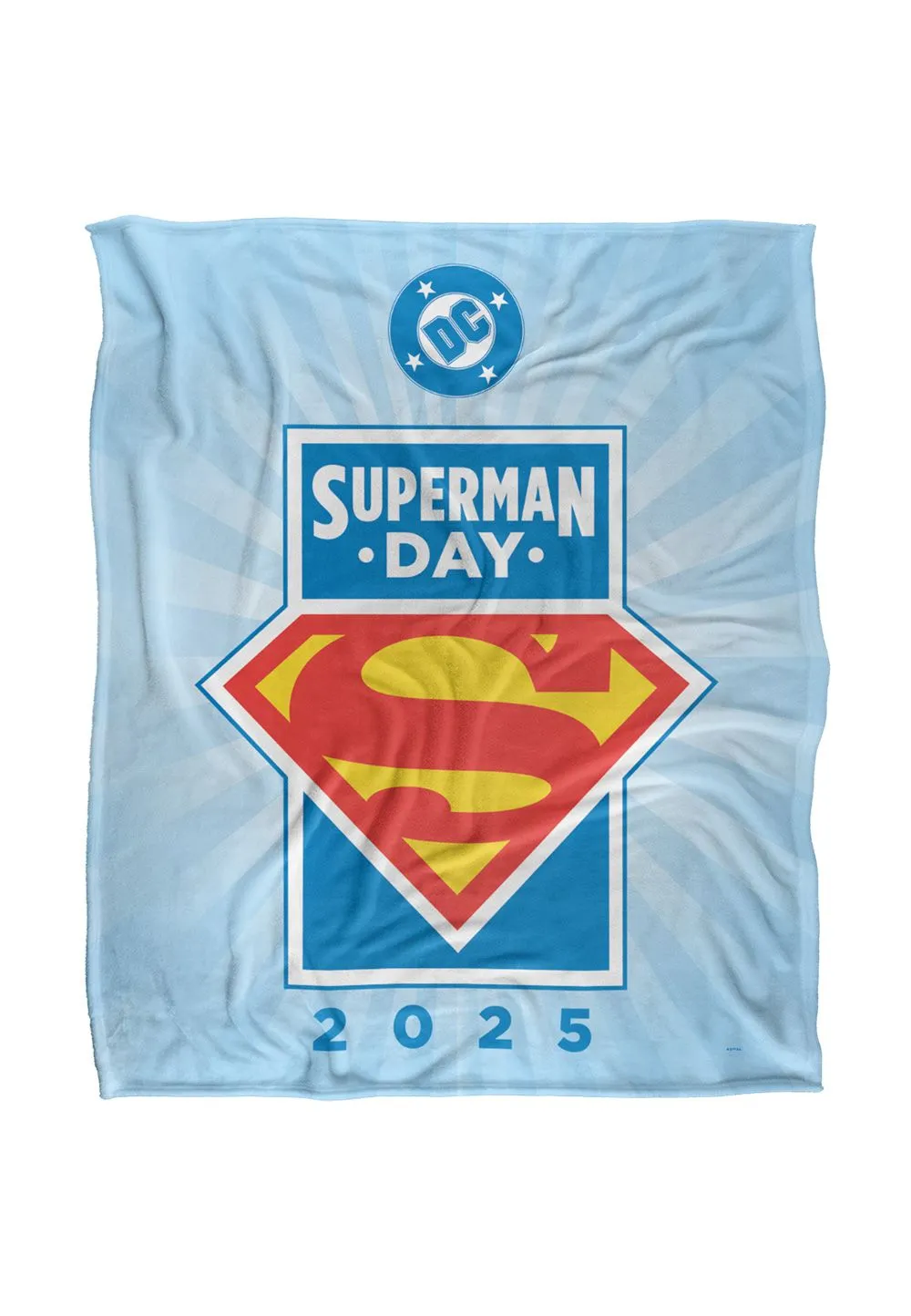Superman Day 2025 Logo Silky Touch Super Soft Throw Blanket 152 X 127 cm in White