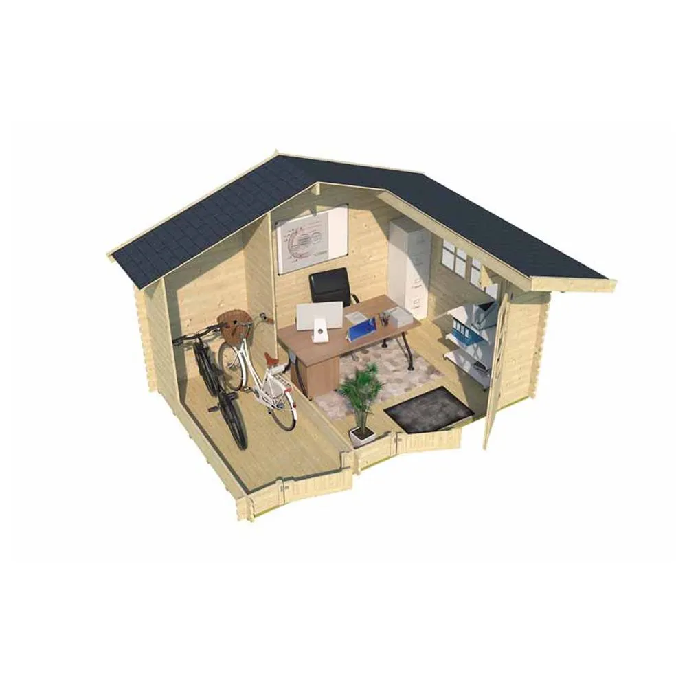 Lasita Maja Ltd Keila 34-Log Cabin, Garden Room, Home Office - L475.9xW350xH256.5 cm in Natural 2