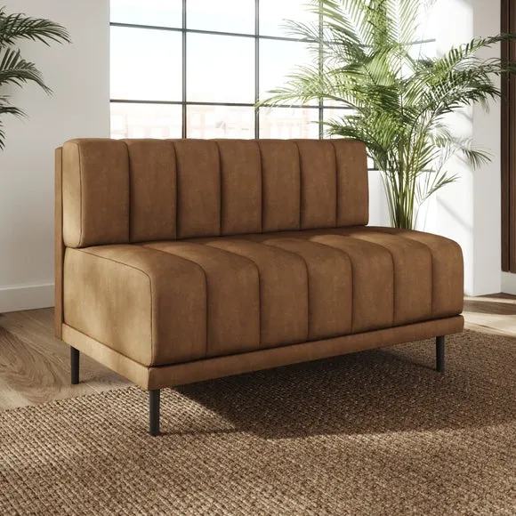 Amali Long Dining Bench, Faux Leather 2