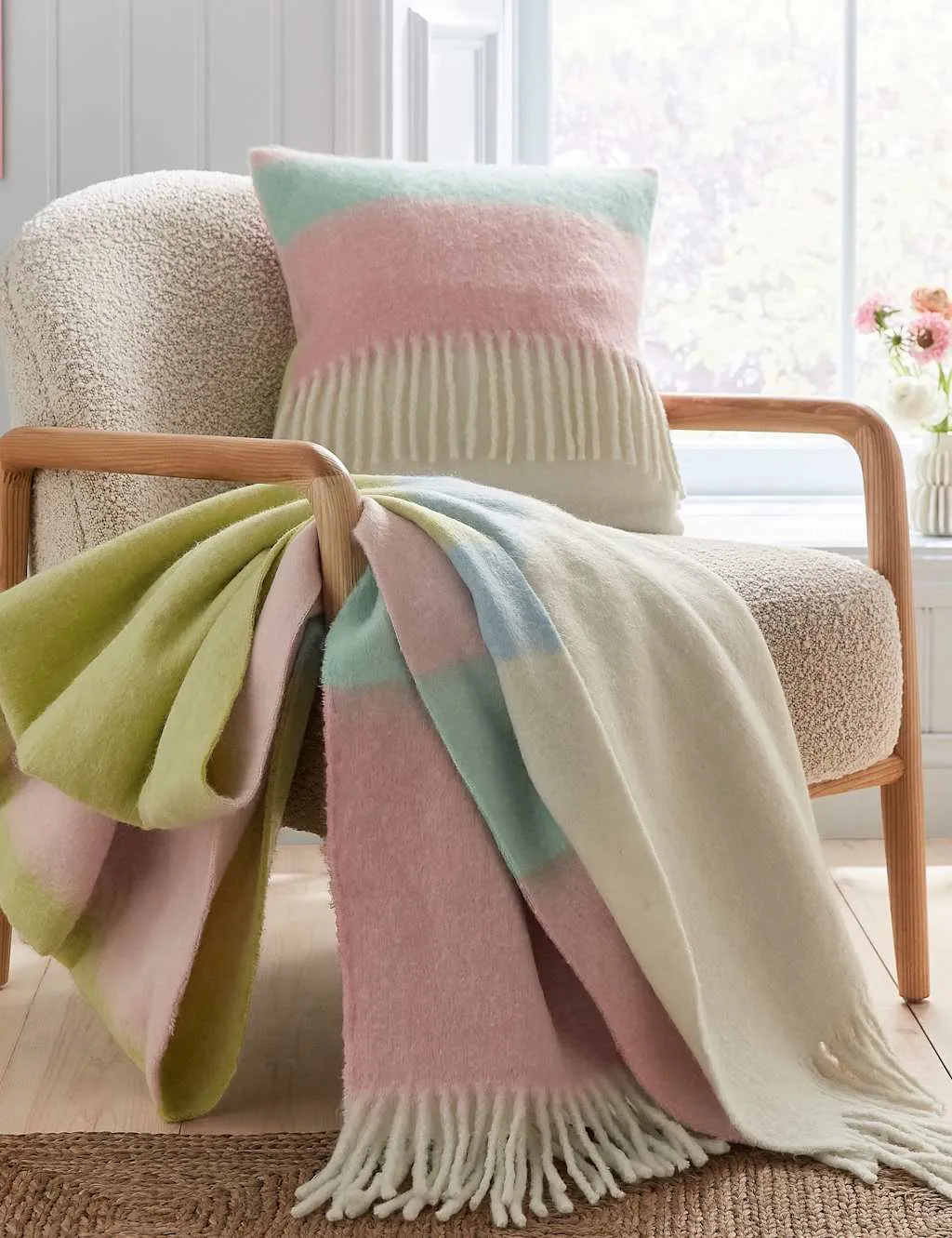 LAND & SHORE Landscape Throw Multi