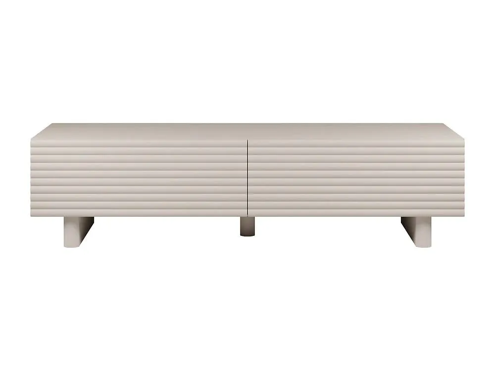 Vente-unique TV Unit With 2 Doors In MDF - 180 Cm - Beige - LUDIMA 2