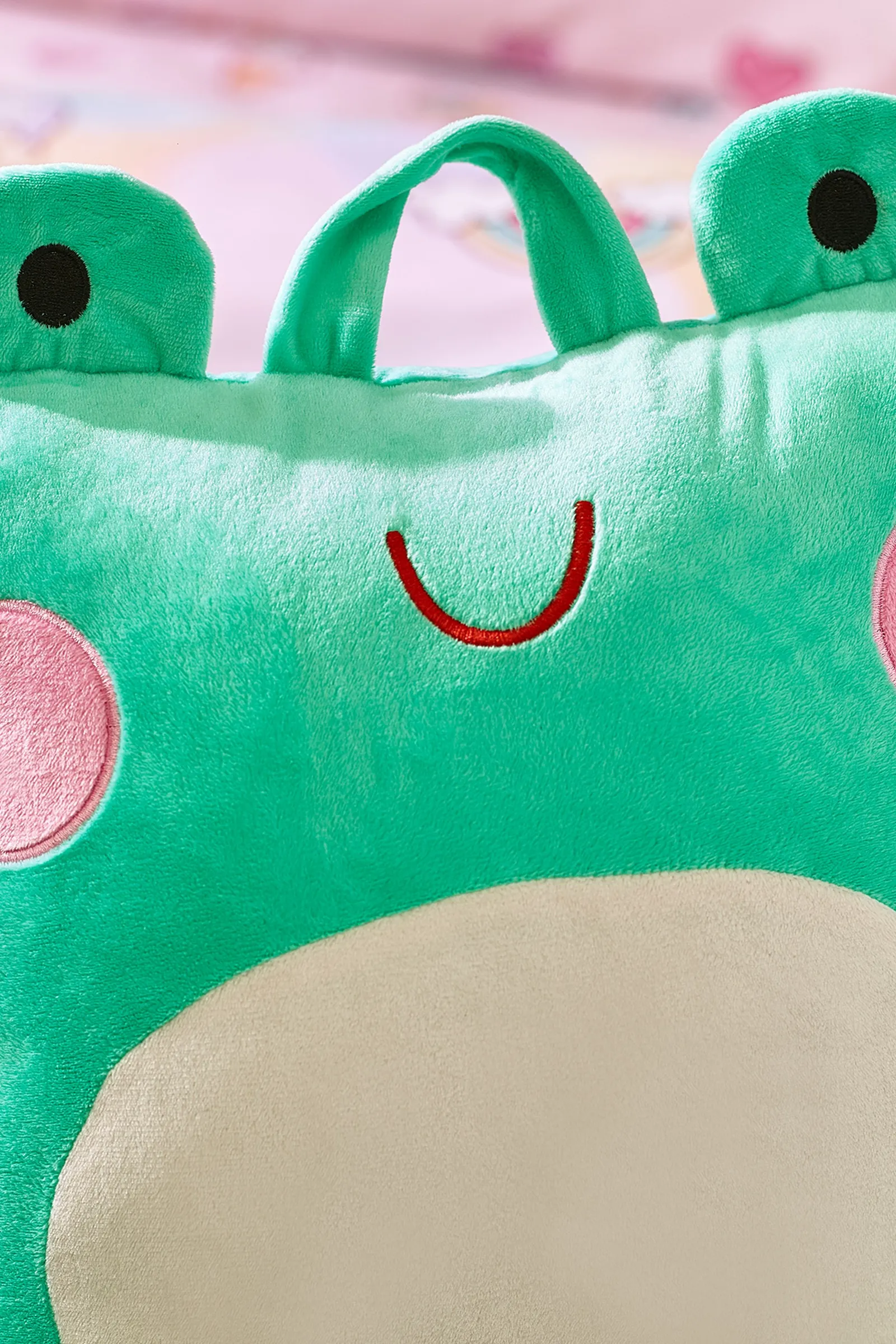 Catherine Lansfield 'Fran the Frog' Cuddle Cushion Back Rest in Green 3