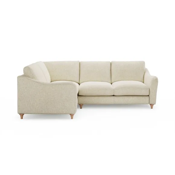 Hattie Slub Faux Linen Corner Sofa 2