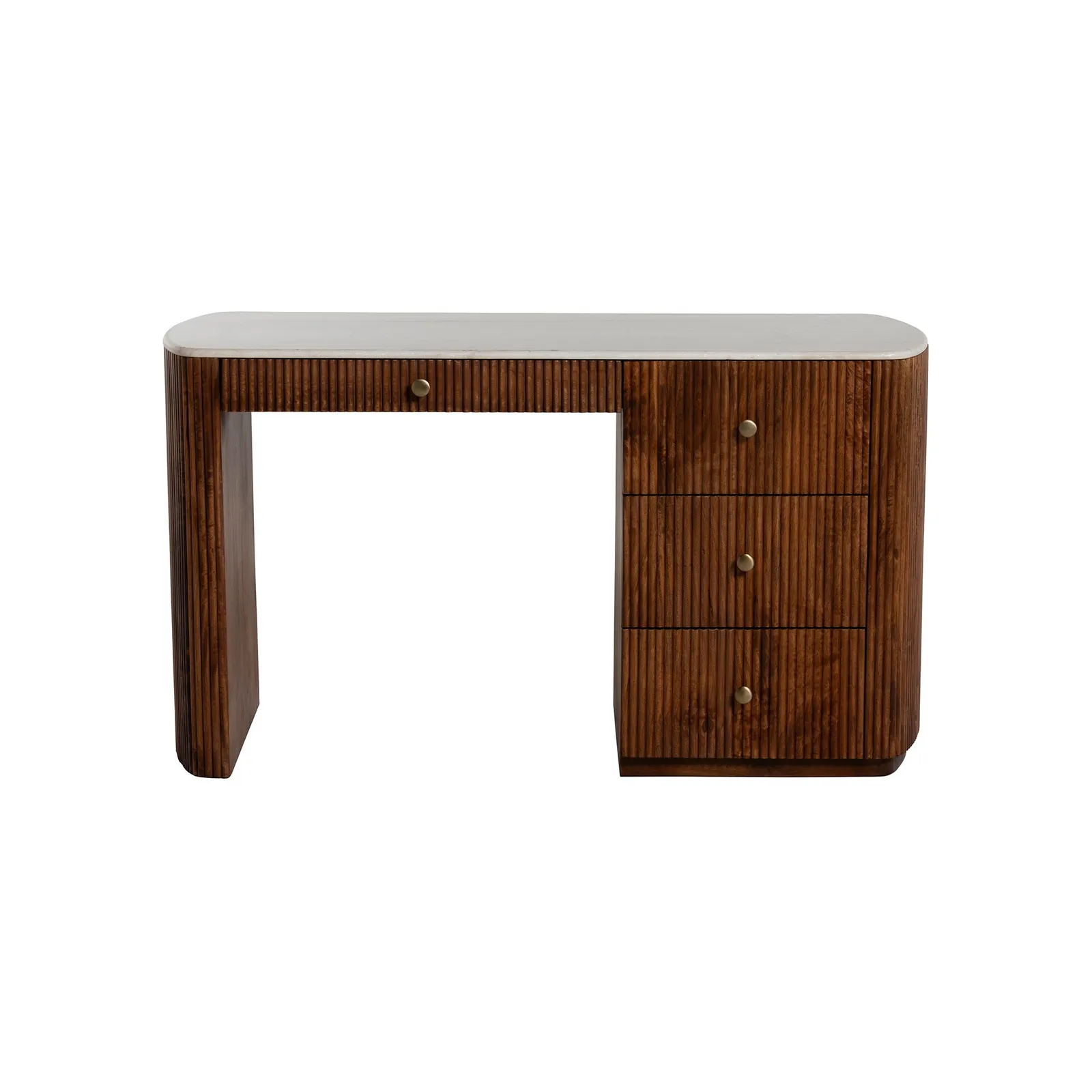 Tasso Desk With Additional Drawer, Mango Wood | Barker & Stonehouse 3