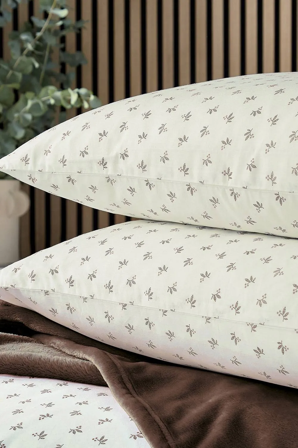 Helena Springfield 'Waffle Stripe' Duvet Cover Set in Brown 5