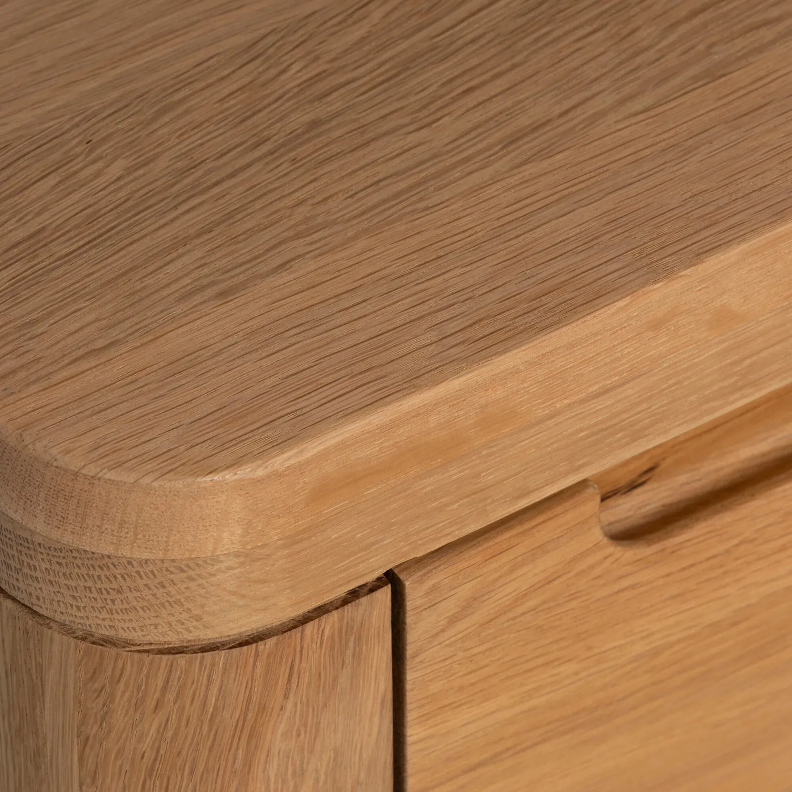 Olav 1 Drawer Bedside 40X40X62Cm Table, Neutral Oak | Barker & Stonehouse 4