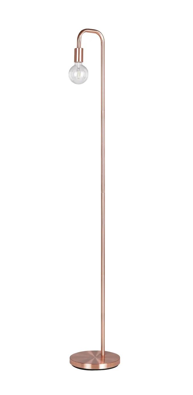 Habitat Rayner Floor Lamp - Rose Gold