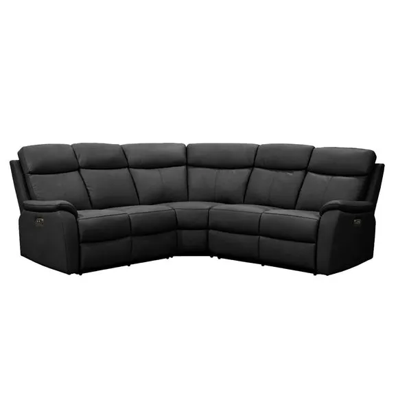Aspire Kingsmere Leather Power Recliner 5 Seater Corner Sofa 5