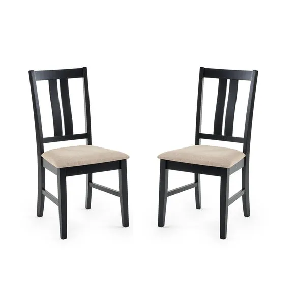 Hilton Set Of 2 Dining Chairs, Rubberwood 2