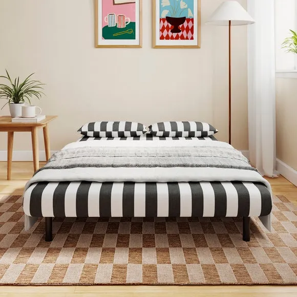 Phoebe Woven Stripe Small Double 2 Seater Sofa Bed 2