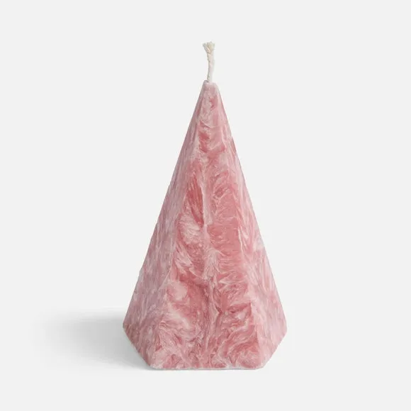 Midnight Zodiac Unscented Pyramid Shaped Marbled Candle 3
