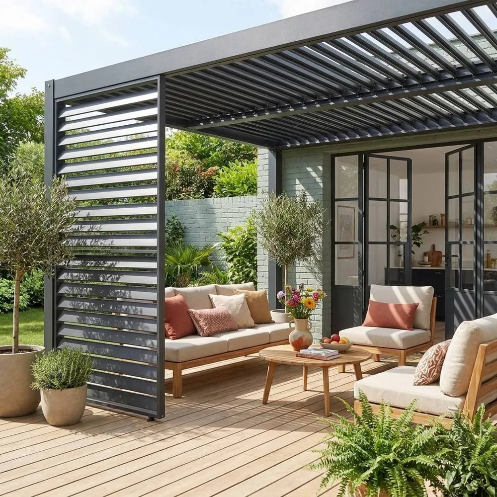 sweeek Louver panel 130cm for Palace pergola in Dark Grey 3