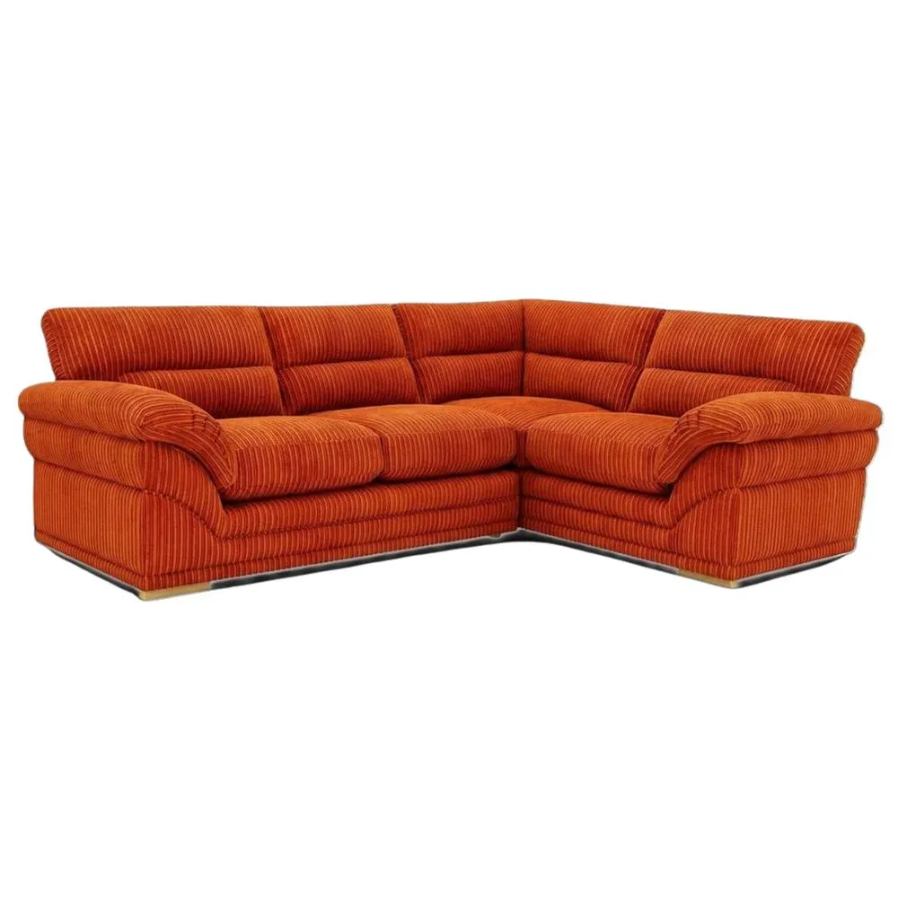 Bliss Furniture Amalfi Claude Left Hand 2 Piece Corner Sofa in Orange