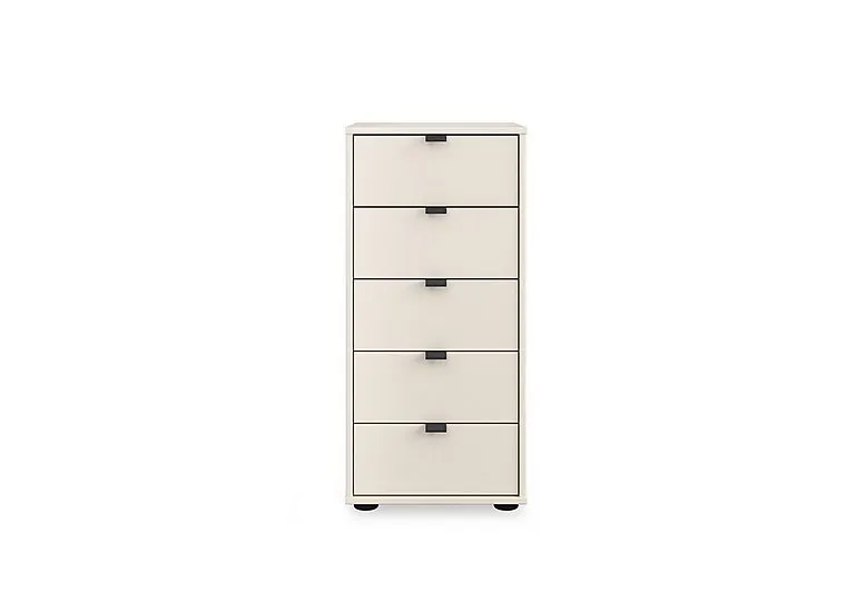 Tullio 40cm 5 Drawer Chest - Champagne