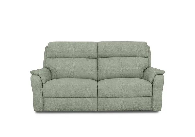 Vito Fabric 3 Seater Recliner Sofa with Headrests and Power Lumbar