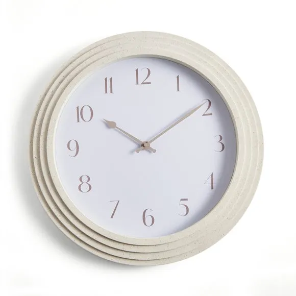 Concrete Effect Round Wall Clock 3