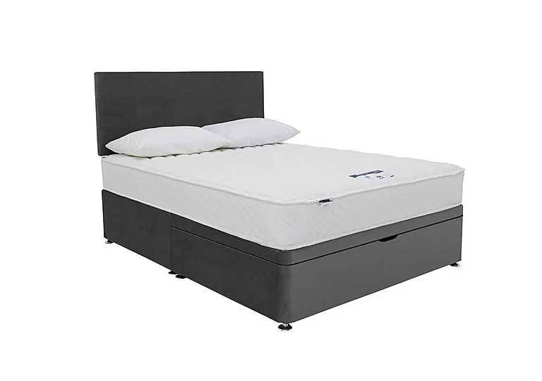 Eco Firm Half Ottoman Divan Set - Super King - Luxury Charcoal