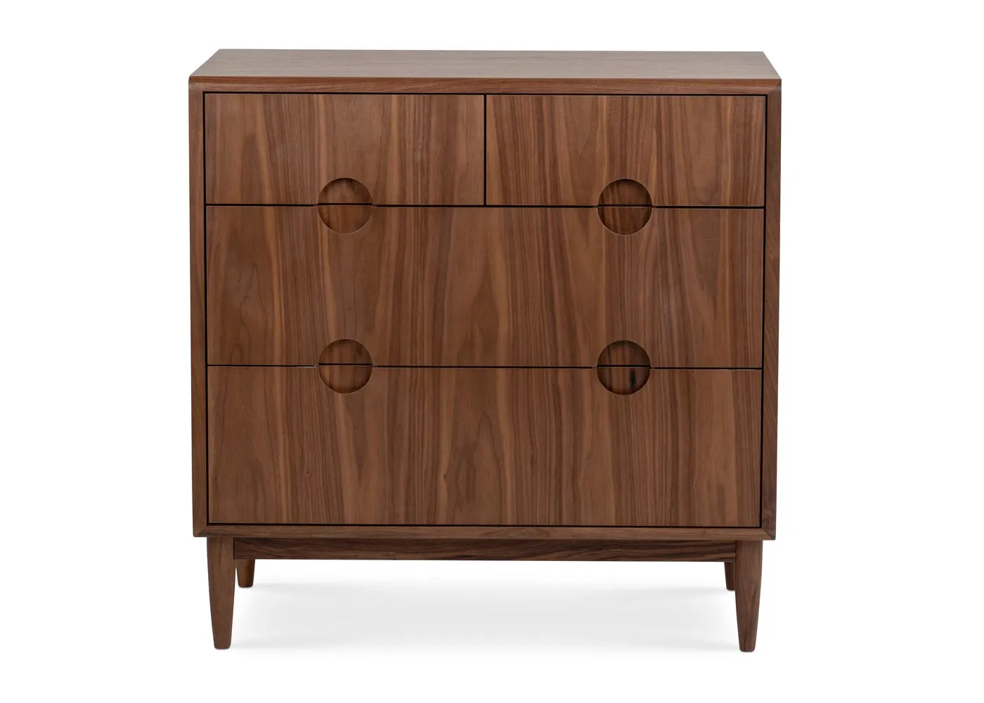 Heal's Amira 4 Drawer Chest of Drawers Walnut 1