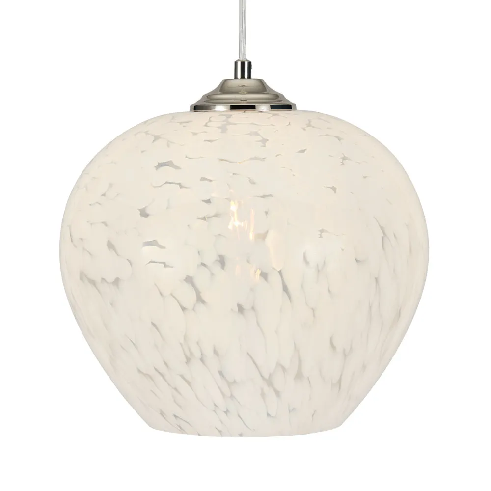 Agnes Flakestone Ceiling Pendant, Nickel